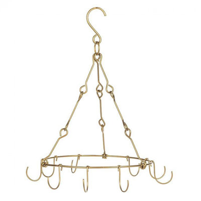 Metal Handcrafted Round Hanging Pot Rack