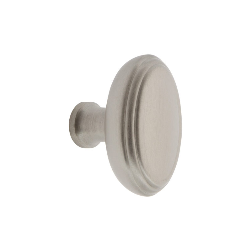 Anneau Oval Knob, Satin Nickel