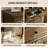 29.53"Brown Solid Wood Birch Five-Drawer Cabinet
