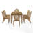 Jacolyn 9Pc Dining Set With Cane-Back Upholstered Chairs-1352673083