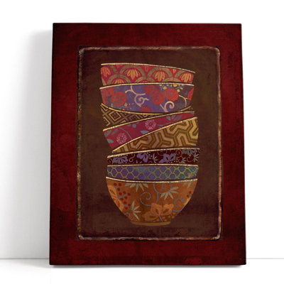 Asian Bowls II - reproduction d'art sur toile