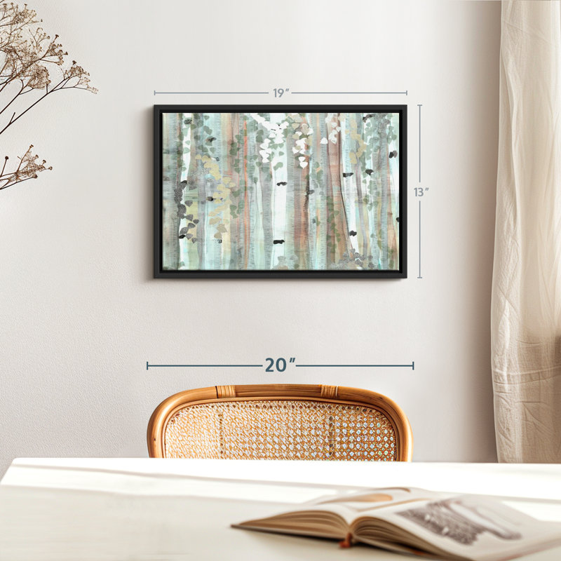 Floral et botanique «Spring Birch Meadow», H 13 po x l 19 po