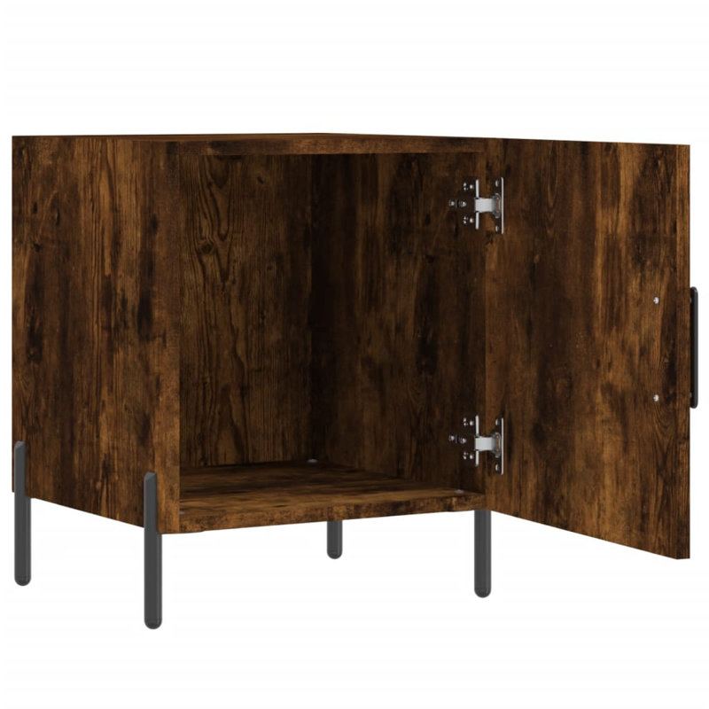 Introduce an air of modern charm to your interior with these bedside cabinets!, Smoked Oak
