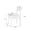 Chaise d'appoint rembourrée rouge (ensemble de 2)
