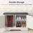27.6" Storage Bench with Shoe Storage, 2-Tier Entryway Bench with Adjustable Shelf and Removable Cushion-775398010