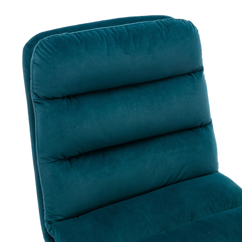 Chaise de bureau pivotante, Bleu sarcelle
