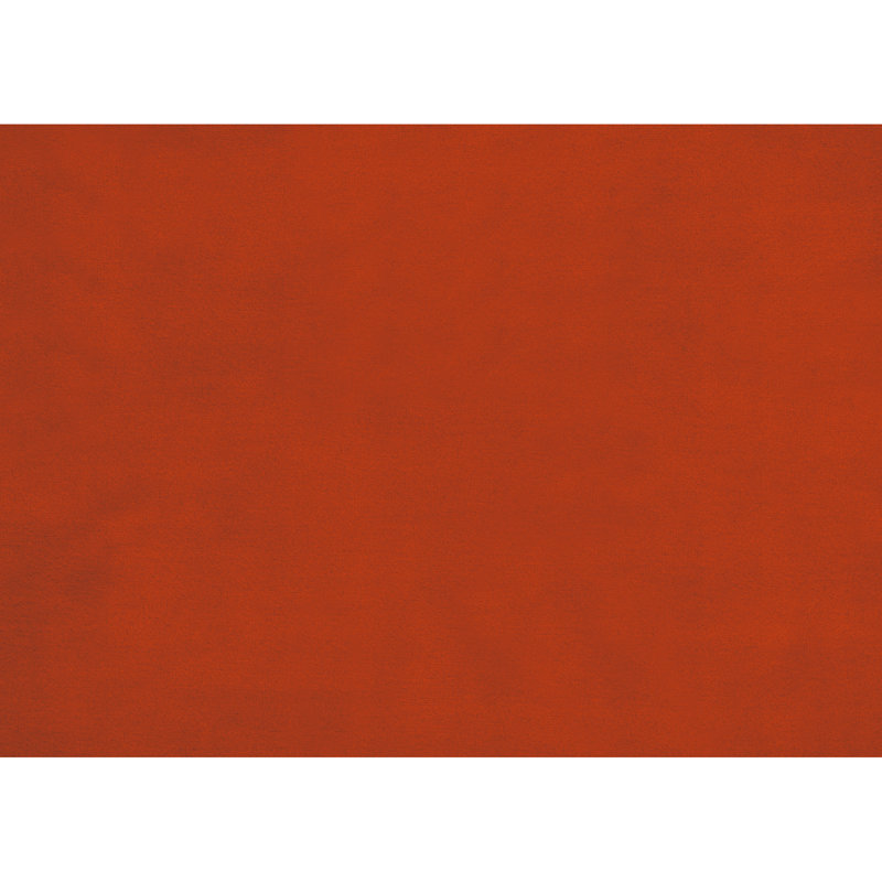 Chaise d'appoint transitionnelle en velours orange avec structure en noyer foncé et siège en tissu d'ameublement en noyer foncé