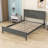 Disaya Wooden Platform Bed with Headboard and Footboard-164115064-164115066