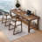 Dark Walnut Rectangular Solid Wood desks-107654064