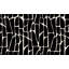 Murale abstraite pelez et collez Lakaisha - Motif géométrique noir-106363309