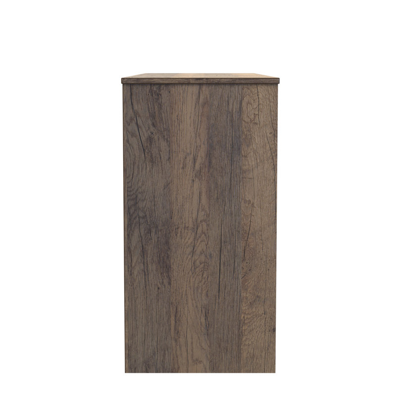 Charay Dressing Table, White Matt/Vintage Oak