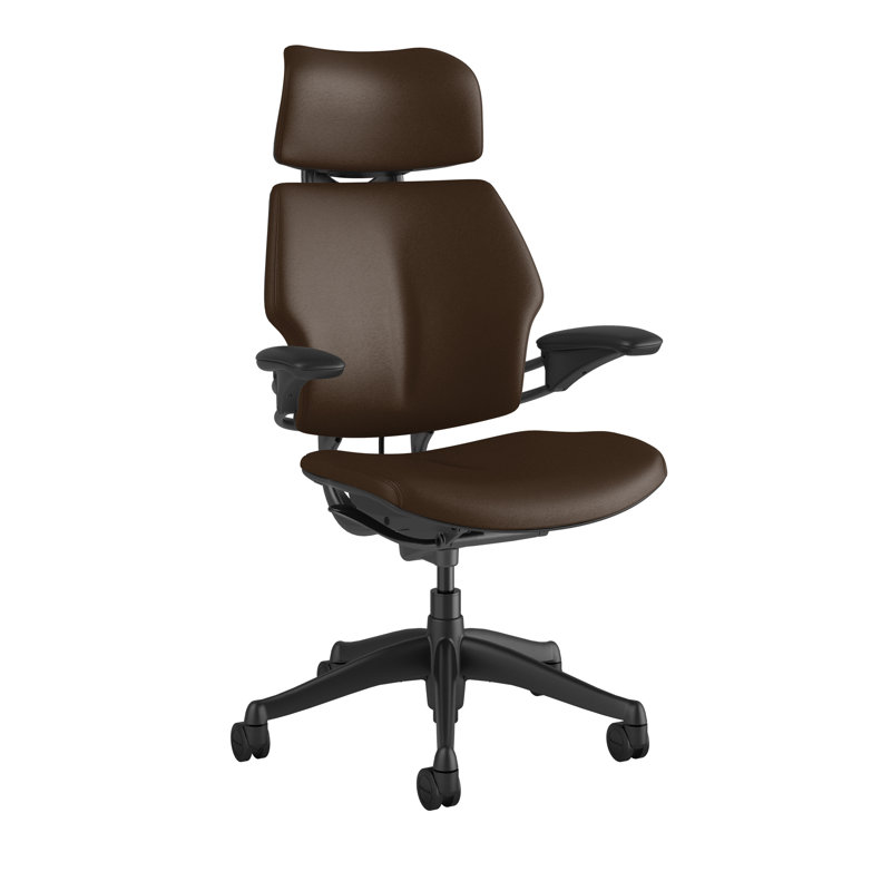 Freedom Headrest Task Chair Genuine Leather, Canyon