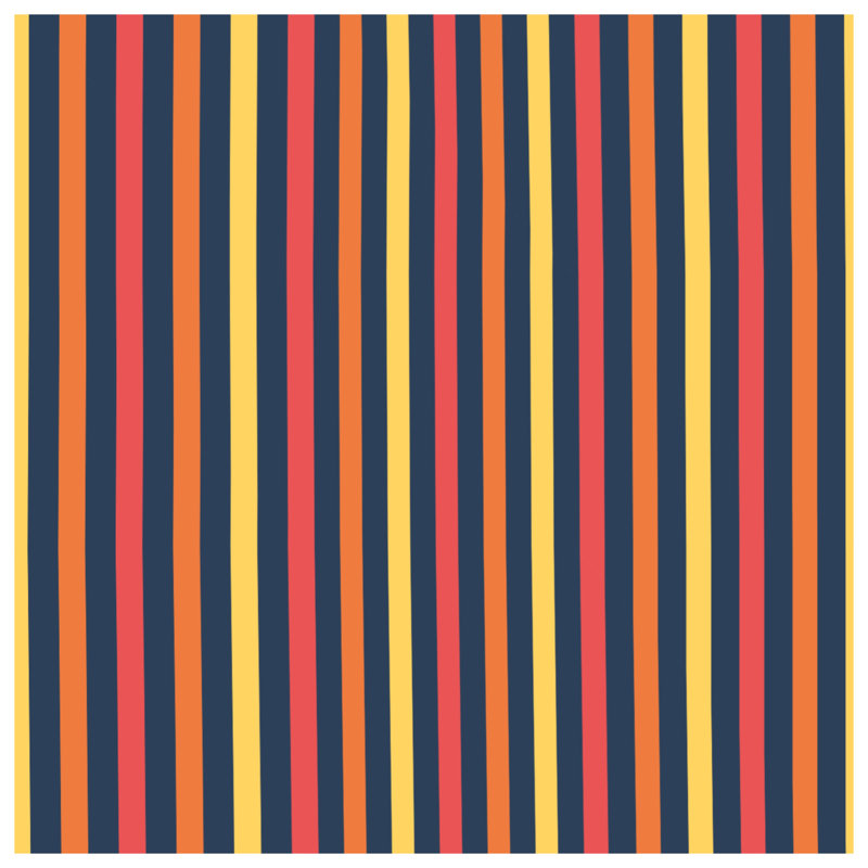 Yellow Red Stripes Duvet Covers, Queen