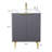 24'' Gray Freestanding Single Bathroom Vanity With White Ceramic Top