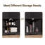 Grande armoire d'angle 67 po avec porte en rotin faite à la main-1746866624