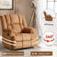Fauteuil inclinable manuel Ã  bascule et pivotant pour le salon-1182770963