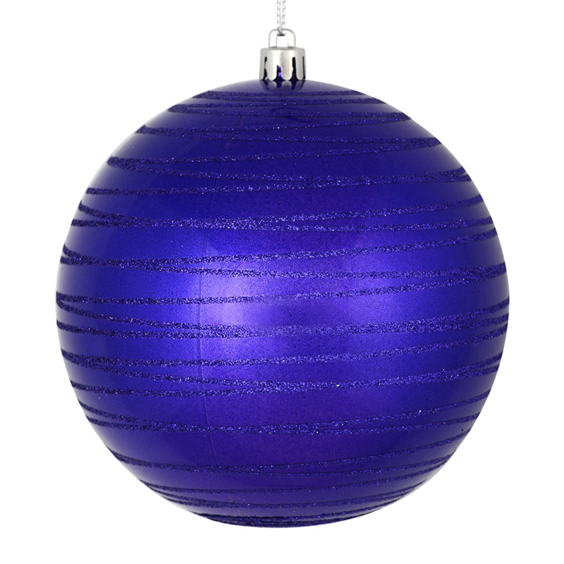 Ornement boule de bonbon, Mauve