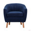 Chaise d'appoint Mid-Century moderne en chenille 1pc-152567258