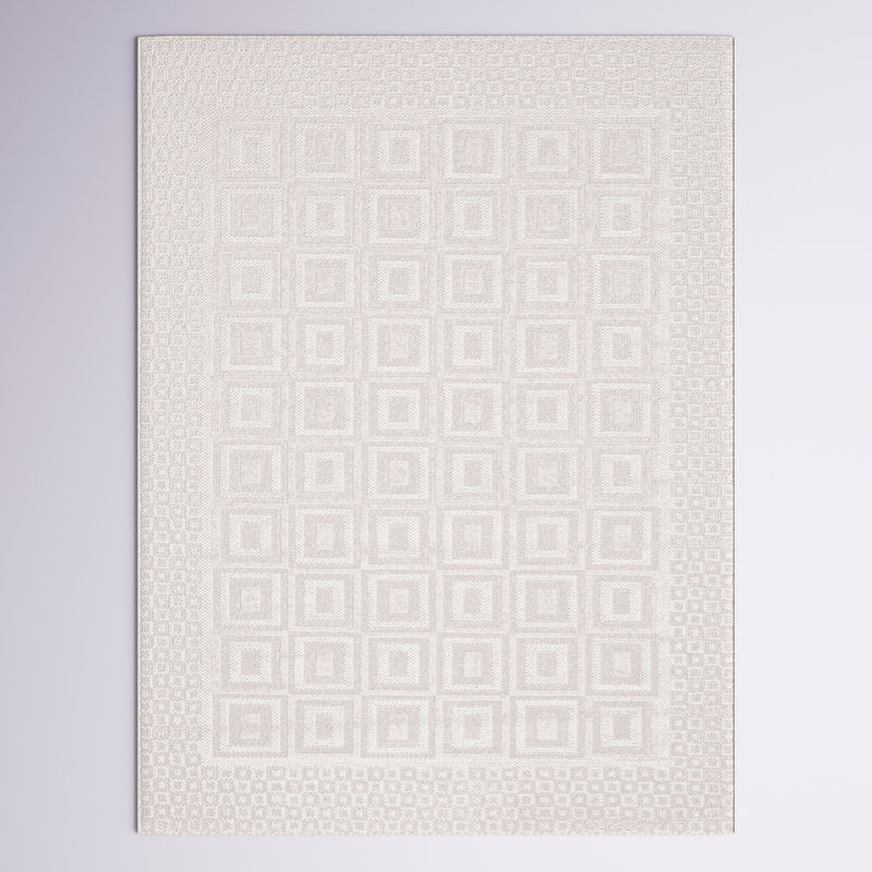 Tapis beige / ivoire Asabi 106, Rectangle 5 pi 3 po x 7 pi 6 po