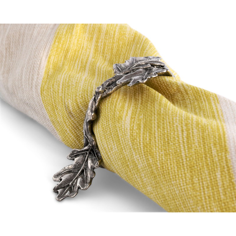 Majestic Forest Pewter Oak Leaf Napkin Ring