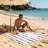 Fashionable Colorful Striped Polyester Beach Towel, Soft Quick Dry Fiber Bath Towel For Swimming Travel, 27.5x59in Multicolor-1180422355