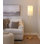 Lampe sur pied en métal doré 62 po Kelci