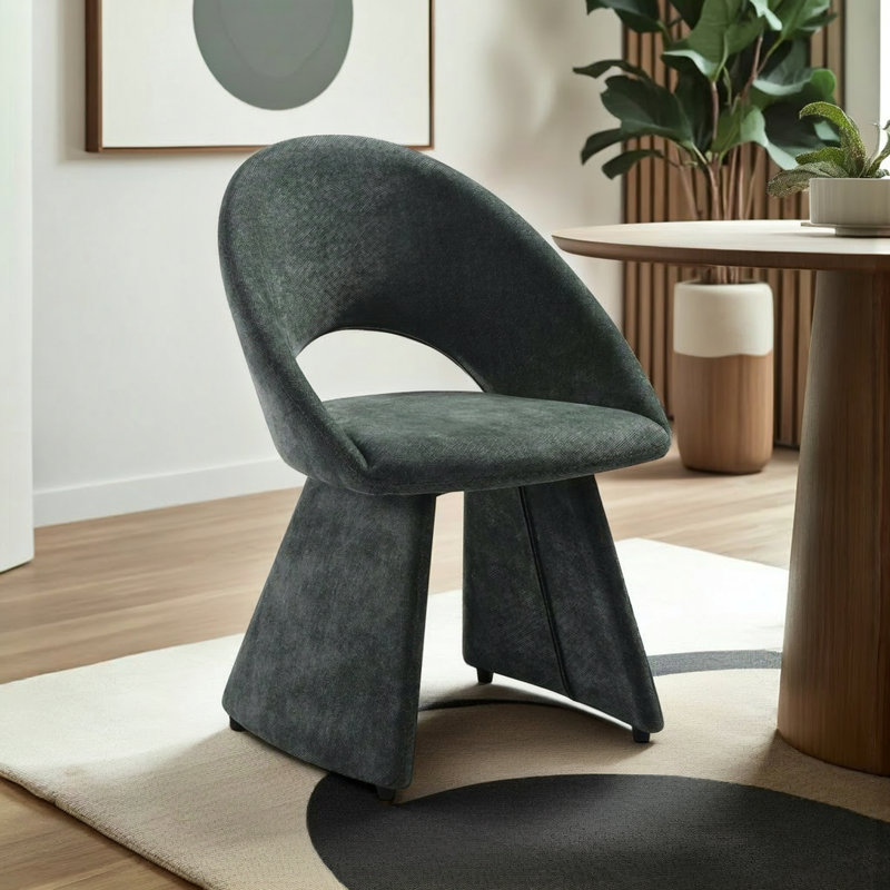 Chaise rembourrée Clementon, 2, Vert