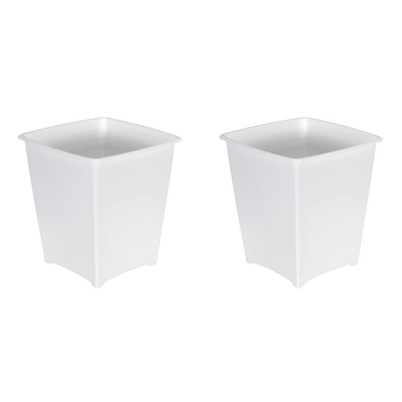Plastic Open Waste Basket - 2 Gallons