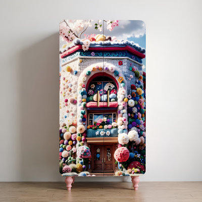 French household cloakroom double door wardrobe