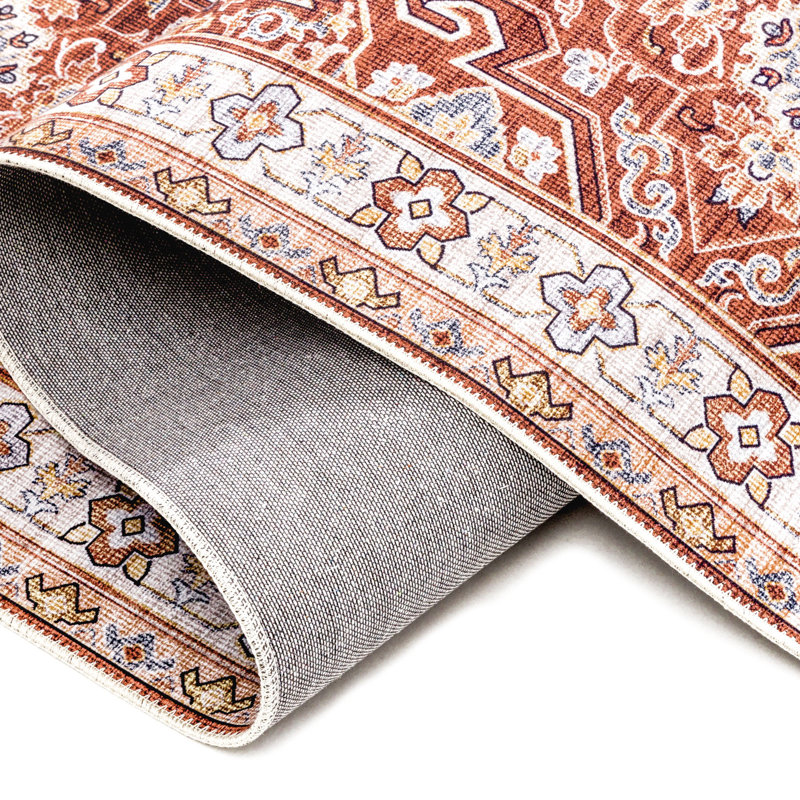 BAOLA - Tapis rétro rouille, Rectangle 2 pi x 3 pi