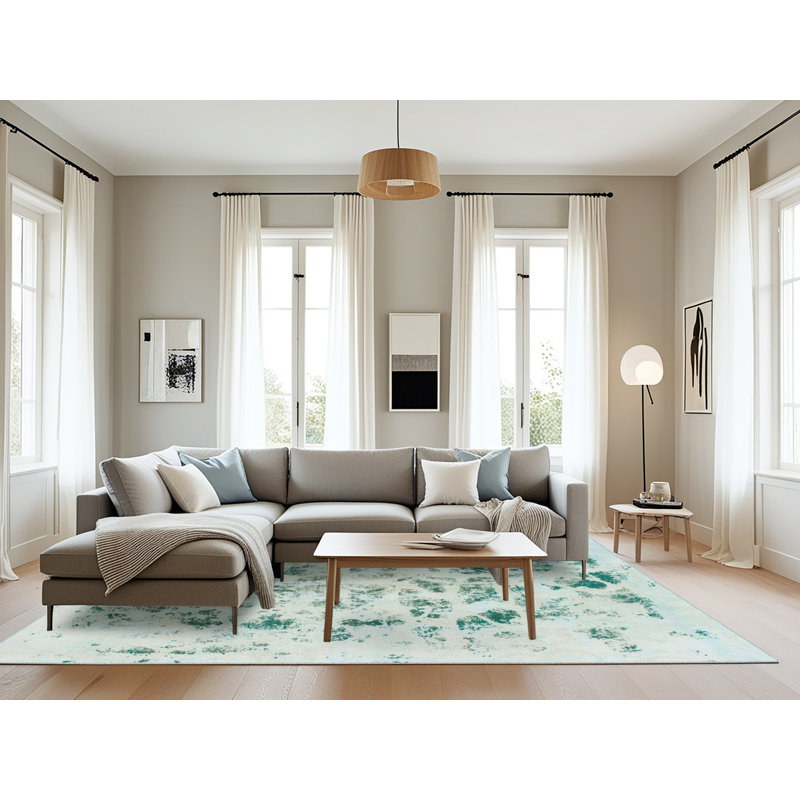 Abstract Indoor Rug, Rectangle 8' x 10'
