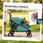 Poussette pour animaux de compagnie pour grands chiens et chats jusqu'à 66 lb, poussette pour chien à 4 roues avec poignée réglable à 8 positions-132273658