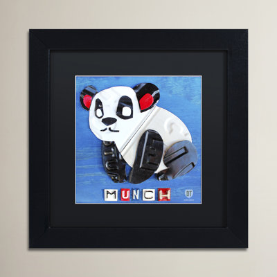 « munch it the panda », art encadré Trever