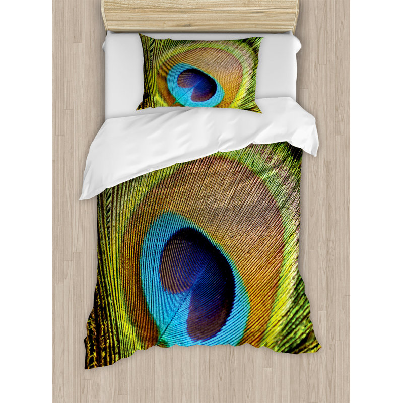 Eclectic Polyester Duvet Cover, Twin Duvet Cover + 1 Standard Sham