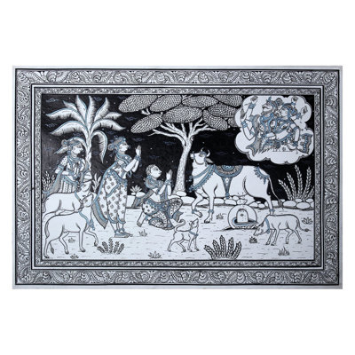 Vache faisant un abhisheka de Shiva Linga