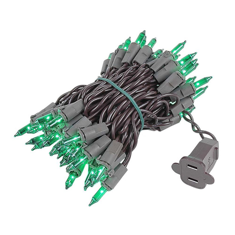 Mini-chaîne pour l’extérieur 11'50 ampoules Pirtle, vert, Brun