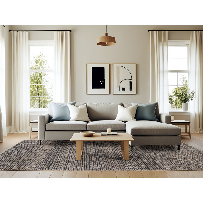 Tapis abstrait moderne 4610, Rectangle 6 pi x 9 pi