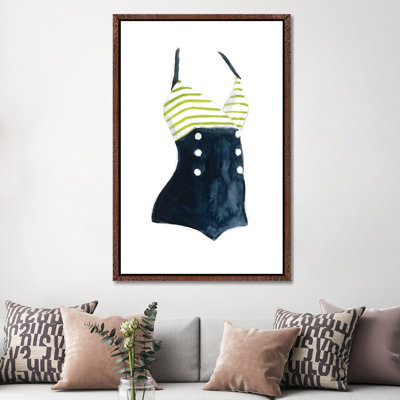 Vintage Swimwear I 1 Piece Painting on Canvas