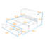 Lit escamotable double en bois avec conception peu encombrante-503467368-503467378