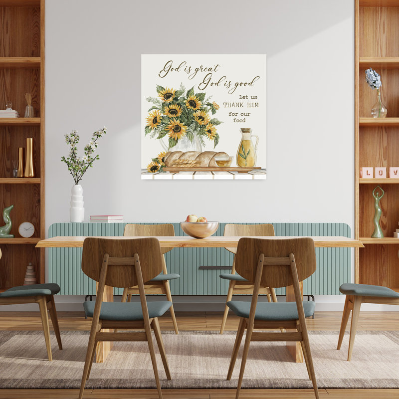 God Is Great Rustic Abstract Contemporary, 36" H x 36" W