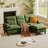 86.22" Chenille Sectional Sofa With Ottoman-30534550
