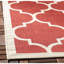 Tapis d'intérieur / extérieur à motif géométrique rouge / beige Arneshia-912009961