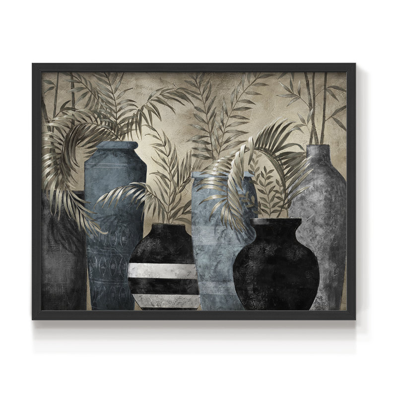 Exotic Vessels - Reproduction encadrée - Restickable, H 8 po x l 10 po, Noir, noir, noir, noir