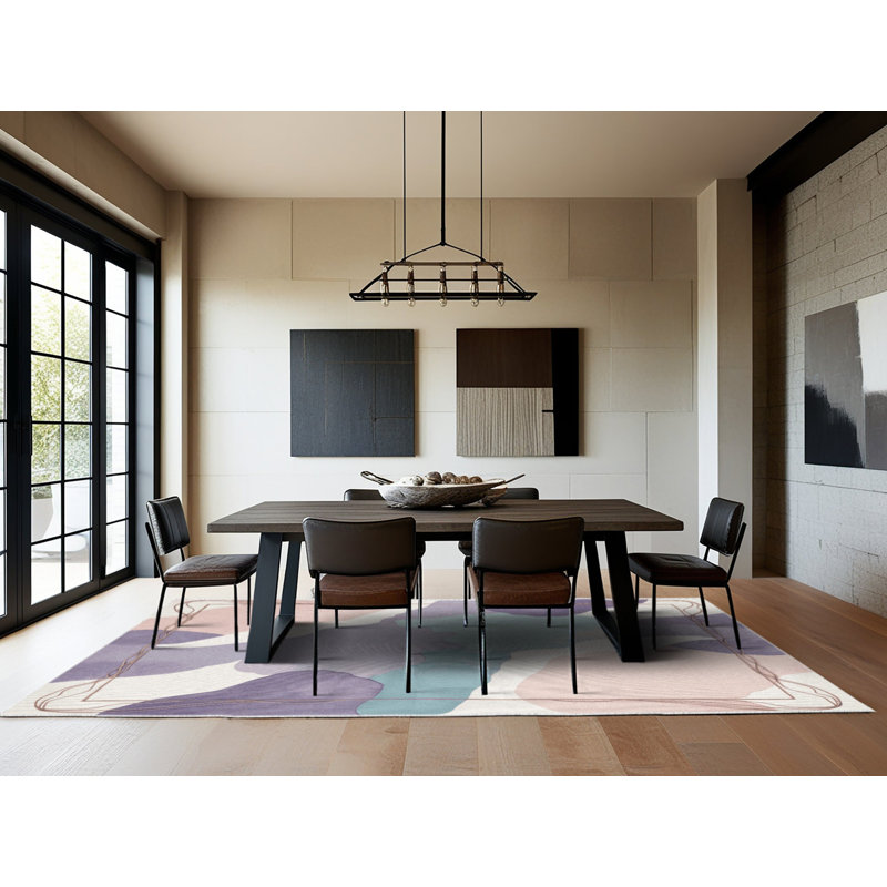 Tapis argenté, Rectangulaire 8 pi x 12 pi
