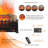 20 Inch Electric Fireplace Log Set Insert, Freestanding Heater for Indoor Spaces