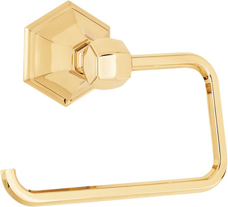 Nicole Wall Mounted Toilet Paper Holder, Polished Brass