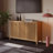 Kendal Platform Reeded 54" Sideboard In Enhanced Oak-122781054