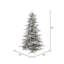 Sierra Flocked Fir Artificial Christmas Tree with Multicolored Light-482977089
