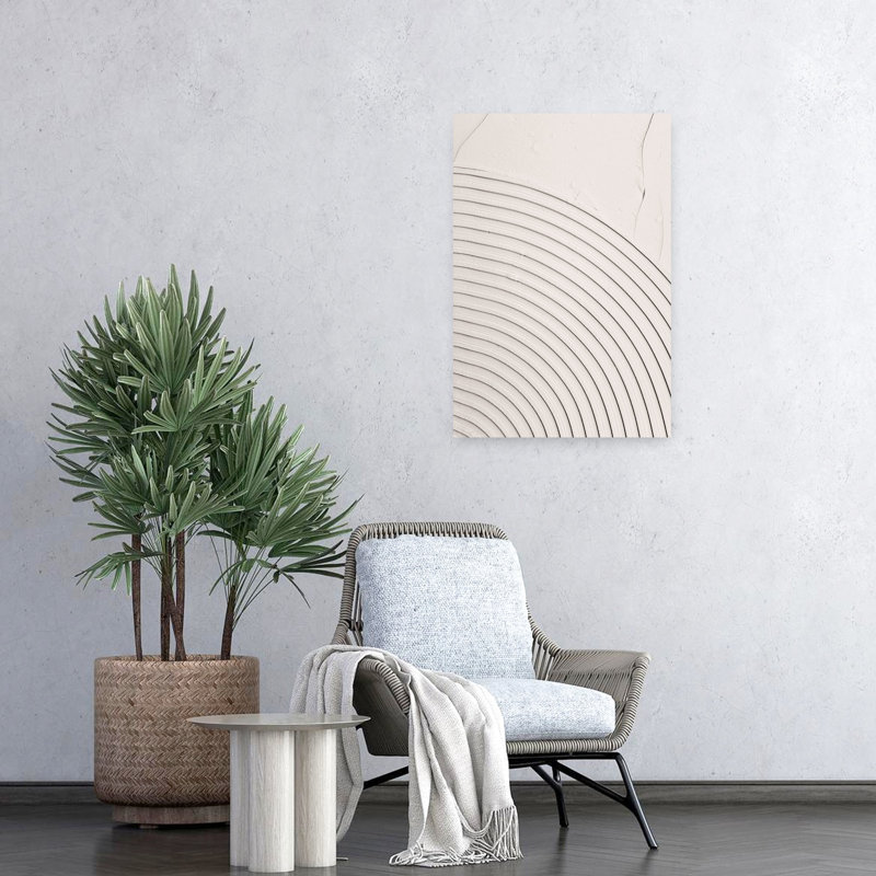 Art contemporain abstrait géométrique, H 24 po x l 16 po
