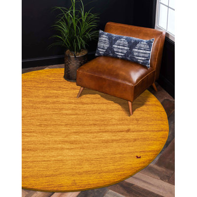 Tapis rond en laine nouvel âge unique 4 pi 10 po x 4 pi 10 po One-of-a-Kind
